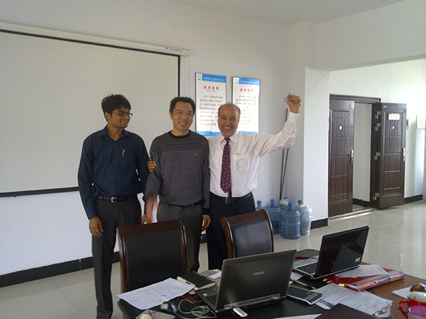 客戶(hù)在老廠考察